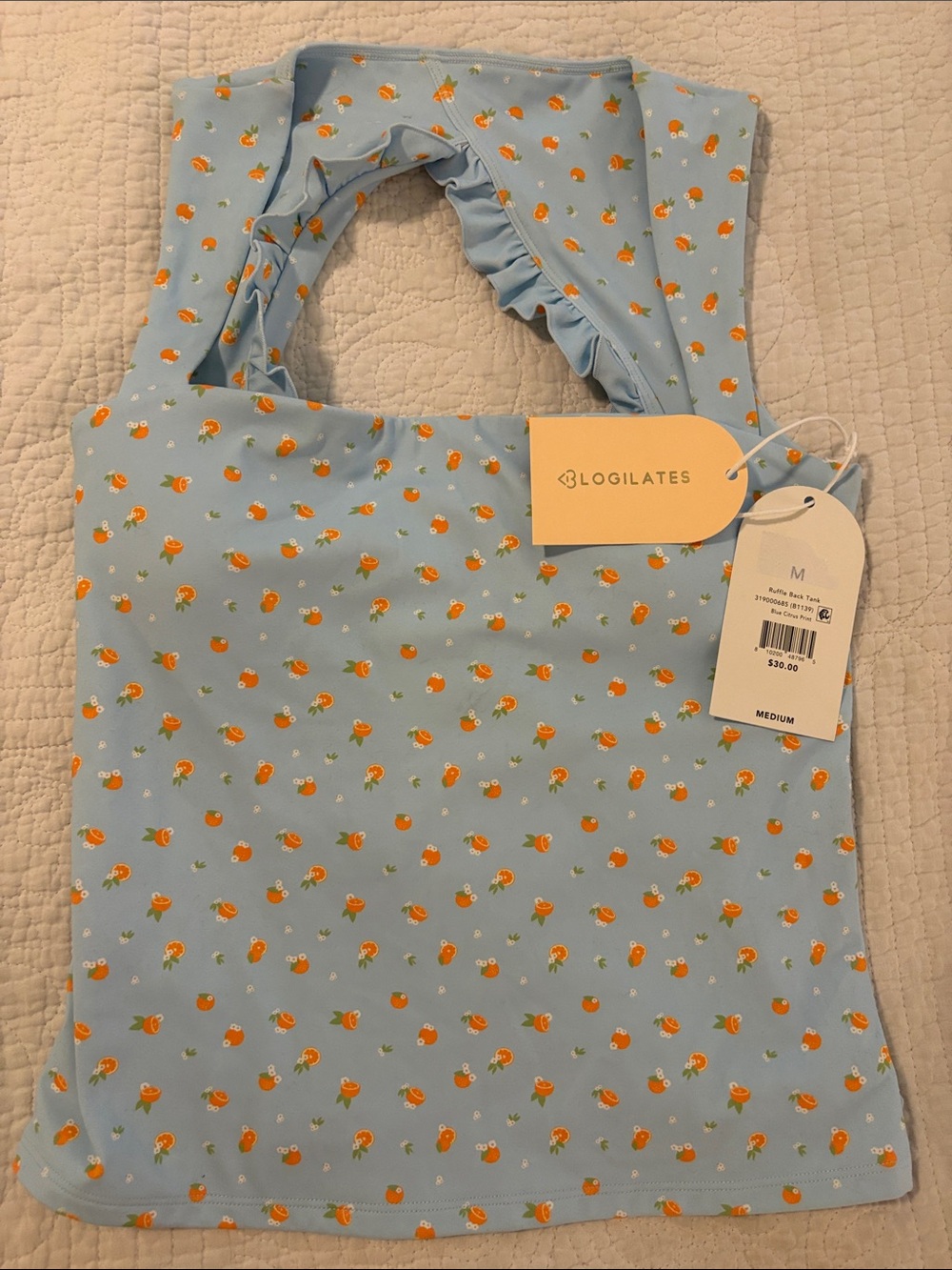 Blogilates Ruffle Back Tank